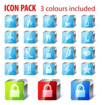 20 multi purpose icons collection Stock Illustration