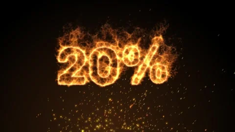 20 percent discount. High temperature. A trade offer. Sparks. Stock Footage 246724054