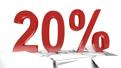 20 Percent Vídeos de archivo 117593218