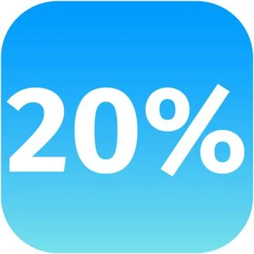 20 percent icon Stock-Illustration