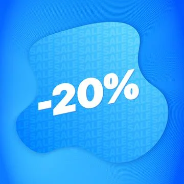 20 Percent Off Stock Illustration