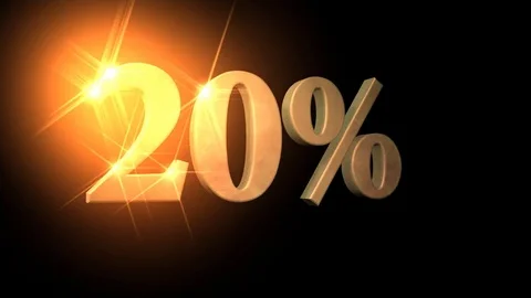 20% Sale Background Stock Footage 80170661