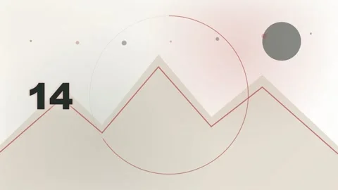 20-Second Abstract Geometric Countdown Timer Stock Footage 340465388