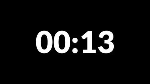 20 Second count clock time video animation vector design. Video stock 306814063