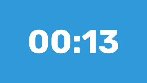 20 Second count clock time video animation vector design. Video stock 306814065