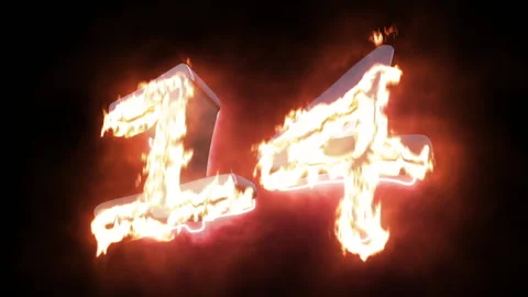 20 second count down animation Stock Footage 146213534