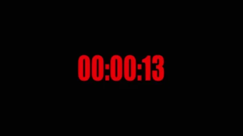 20-second-countdown-timer-animation-red Stock Footage 330543987