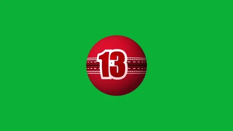 20 Second Cricket Ball Countdown Animation on Green Screen Stock Footage 336706582