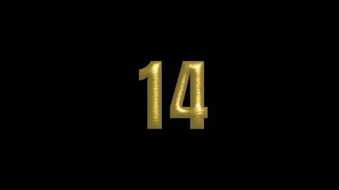 20 second landscape HD video with black background with 2 digit countdown Stock Footage 284431486