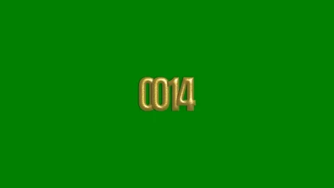 20 second landscape HD video with green background with 4 digit countdown Stock Footage 284431515