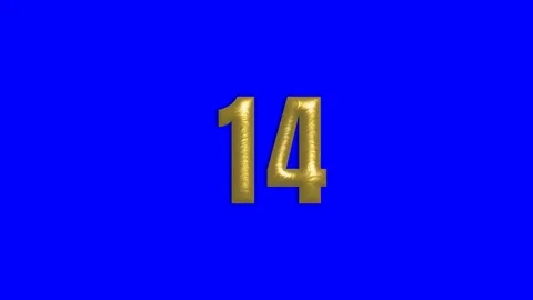 20 second landscape HD video with blue background with 2 digit countdown Stock Footage 284431533
