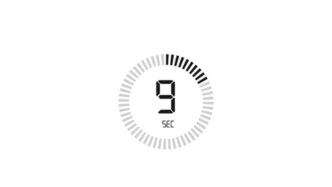 The 20 second, stopwatch icon. Stopwatch icon in flat style, timer on on color Stock Footage 151534999
