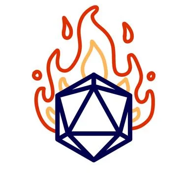 20 sided dice with numbers. Illustrazione stock