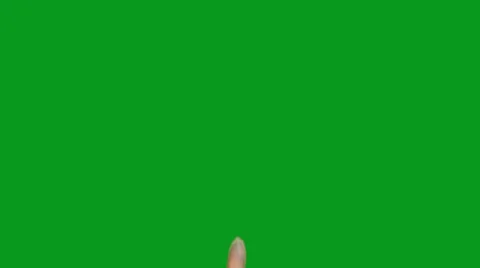 20 Single Hand Pre-keyed Touch-screen Gestures, Green Background easily removed. Video stock 34386108