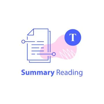 20 summary Illustrazione stock