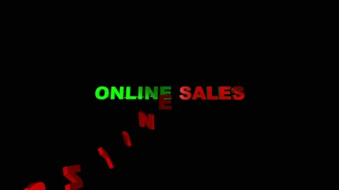 20 Text Animation with Graphics Online Sales Vidéo 130848877