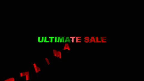 20 Text Animation with Graphics Ultimate Sale Vidéo 130849011