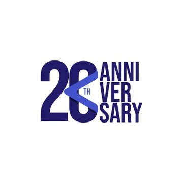 20 Th Anniversary Celebration Vector Template Design Illustration Stock Illustration
