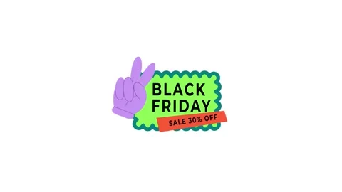 200 Animation Text Label Banner Black Friday Sale 30 库存影片 301559971