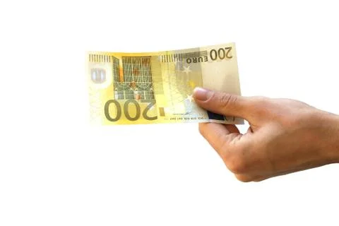200 euro notes Stock Photos