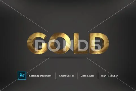 PSD Template: 200 gold text effect Design Photoshop Layer Style #196158219