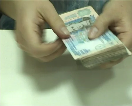 200 Grivnas counting 03 Stock-Footage 351872