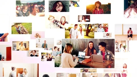 200+ Mosaic Slide Show ULTRA 4K 스톡 After Effects