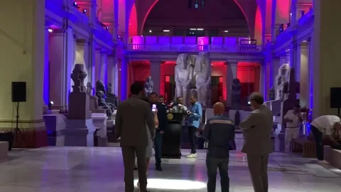 200 years have passed since the decoding of the Rosetta Stone, El Cairo, EG - 27 Video stock 214628304