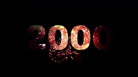 2000-2018 fireworks 01 Stock Footage 82126426
