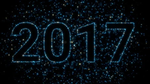 2000-2025 Particles Countdown Stock Footage 288320814