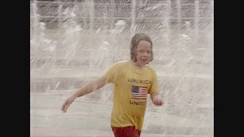 2000s: man going around asking children what a watershed is, a fisherman in the Stock Footage 128194271