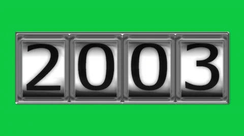 2003 on billboard Stock Footage 10593892