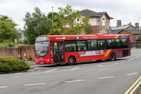 A 2006 Volvo B7RLE Wright Eclipse Urban, First Cymru. Stock Photos