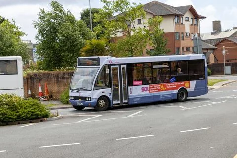 A 2007 First Cymru Single Decker bus. Stock Photos