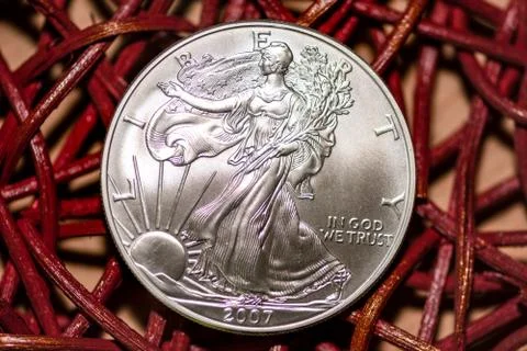 2007 Liberty Silver Eagle Stock Photos