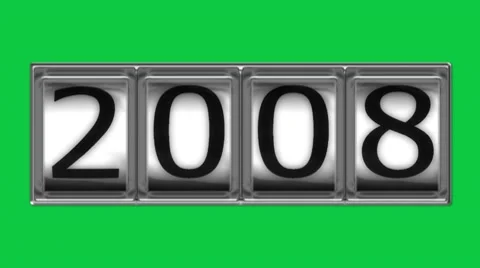 2008 on billboard Stock Footage 10593662