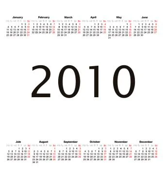 2008 calendar Stock Illustration