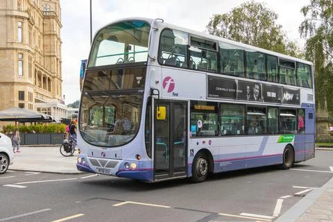 A 2008 Double Decker Bus, from the First Bus Company. Stock Photos