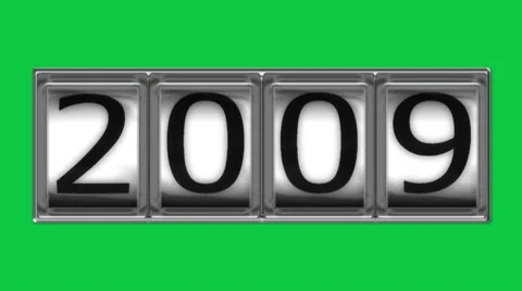 2009 on billboard Stock Footage 10593645