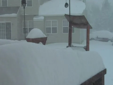 2009 Winter Storm Time Lapse Stock Footage 612918