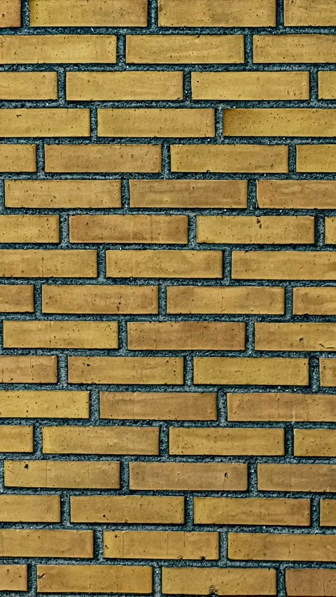 200_Yellow brick wall pattern texture.mp4 Stock Footage 347072769
