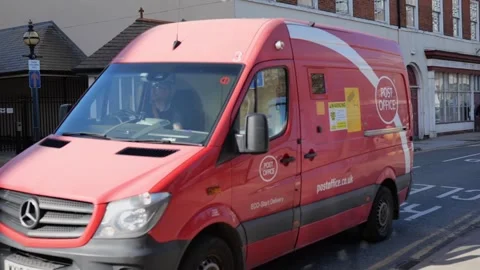 200fps. Royal mail post van. UK Post collection. Hull.UK 2.2.2026 Stock Footage 330077819