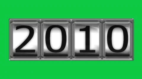 2010 on billboard Stock Footage 10593628