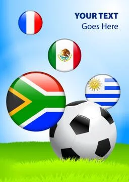 2010 Group A World Cup Stock Illustration