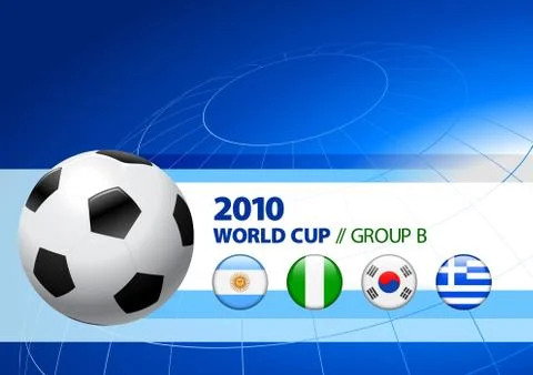 2010 World Cup Group B Stock Illustration