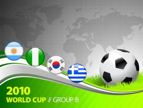 2010 World Cup Group B Stock Illustration