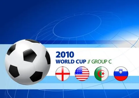 2010 World Cup Group C Stock Illustration