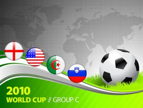 2010 World Cup Group C Illustrazione stock