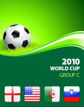 2010 World Cup Group C Stock Illustration