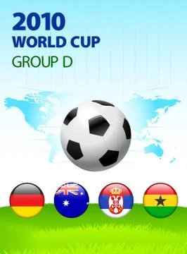 2010 World Cup Group D Stock Illustration